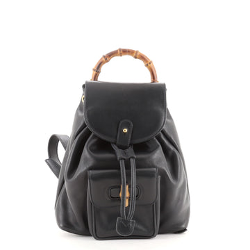 Gucci Vintage Bamboo Backpack Leather Mini