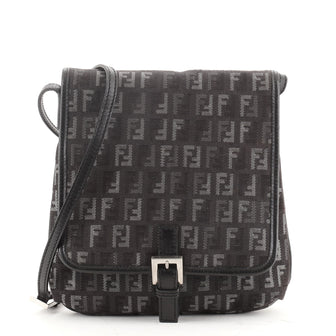 Fendi Vintage Flap Crossbody Bag Zucchino Denim