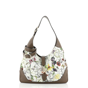 Gucci Jackie Original Shoulder Bag Flora Canvas Small