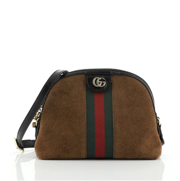 Gucci Ophidia Dome Shoulder Bag Suede Small
