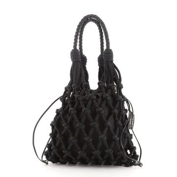 Prada Fishnet Tote Woven Cord