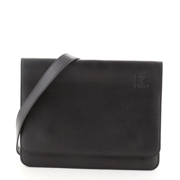 Loewe Gusset Flat Messenger Bag Leather