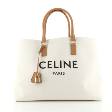 Celine Horizontal Cabas Tote Canvas with Leather