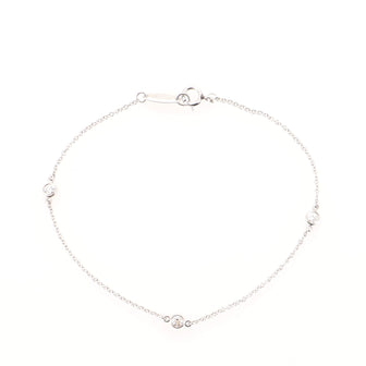 Tiffany & Co. Elsa Peretti Diamonds by the Yard 3 Stone Bracelet Platinum with Diamonds