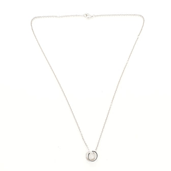 Cartier Love Interlocking Necklace 18K White Gold