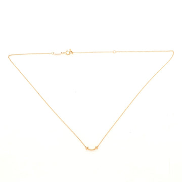 Tiffany & Co. T Smile Pendant Necklace 18K Yellow Gold Mini