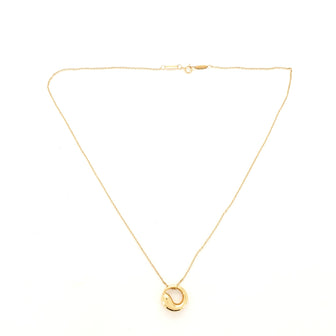 Tiffany & Co. Elsa Peretti Eternal Circle Pendant Necklace 18K Yellow Gold