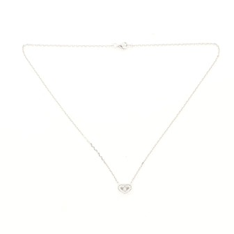 Cartier C Heart de Cartier Pendant Necklace 18K White Gold with Diamonds