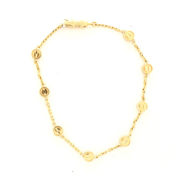 Cartier Love Station Chain Bracelet 18K Yellow Gold