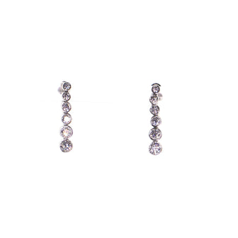 Tiffany & Co. Graduated Jazz Drop Earrings Platinum and Diamonds