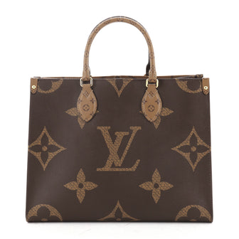 Louis Vuitton OnTheGo Tote Limited Edition Reverse Monogram Giant MM