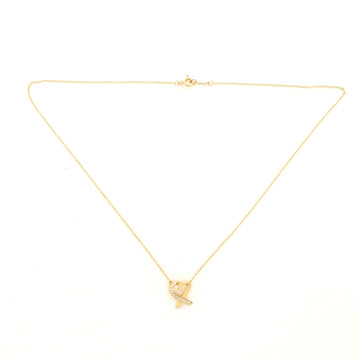 Tiffany & Co. Paloma Picasso Loving Heart Pendant Necklace 18K Yellow Gold with Diamonds