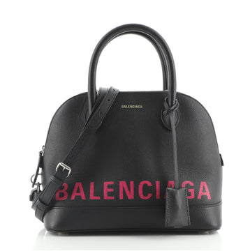 Balenciaga Logo Ville Bag Leather Small