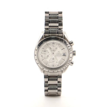 Omega Speedmaster Date Chronograph Automatic Watch Watch Stainless Steel 39