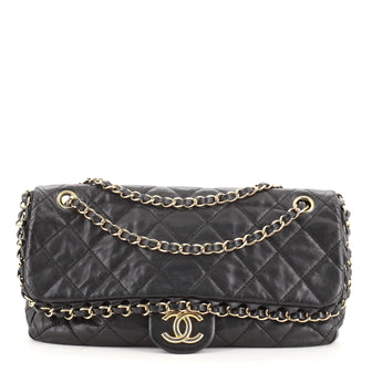 Chanel Chain Me Flap Bag Quilted Calfskin Jumbo