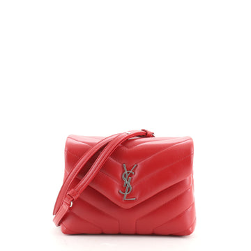 Saint Laurent LouLou Shoulder Bag Matelasse Chevron Leather Toy