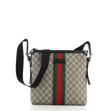 Gucci Web Messenger Bag GG Coated Canvas Medium
