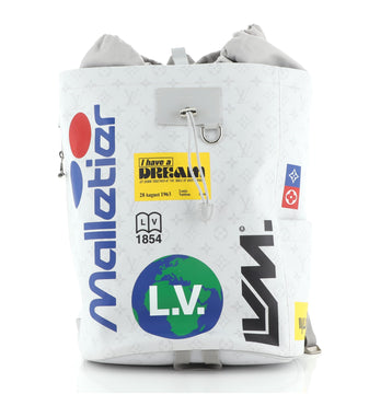 Louis Vuitton Chalk Backpack Limited Edition Logo Story Monogram Canvas
