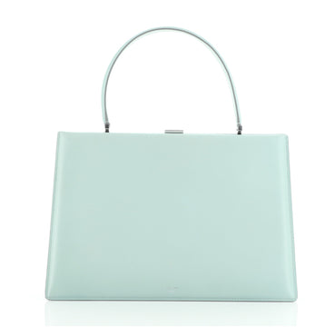 Celine Clasp Top Handle Bag Leather Medium