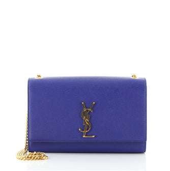 Saint Laurent Classic Monogram Crossbody Bag Grainy Leather Medium
