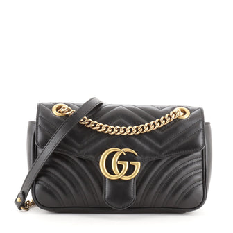 Gucci GG Marmont Flap Bag Matelasse Leather Small