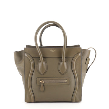 Celine Luggage Bag Grainy Leather Micro
