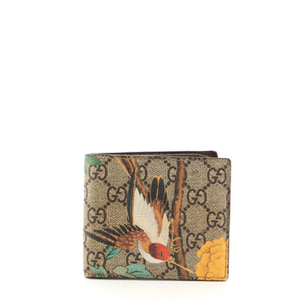 Gucci Bifold Wallet Tian Print GG Coated Canvas