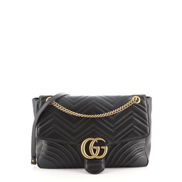 Gucci GG Marmont Flap Bag Matelasse Leather Large