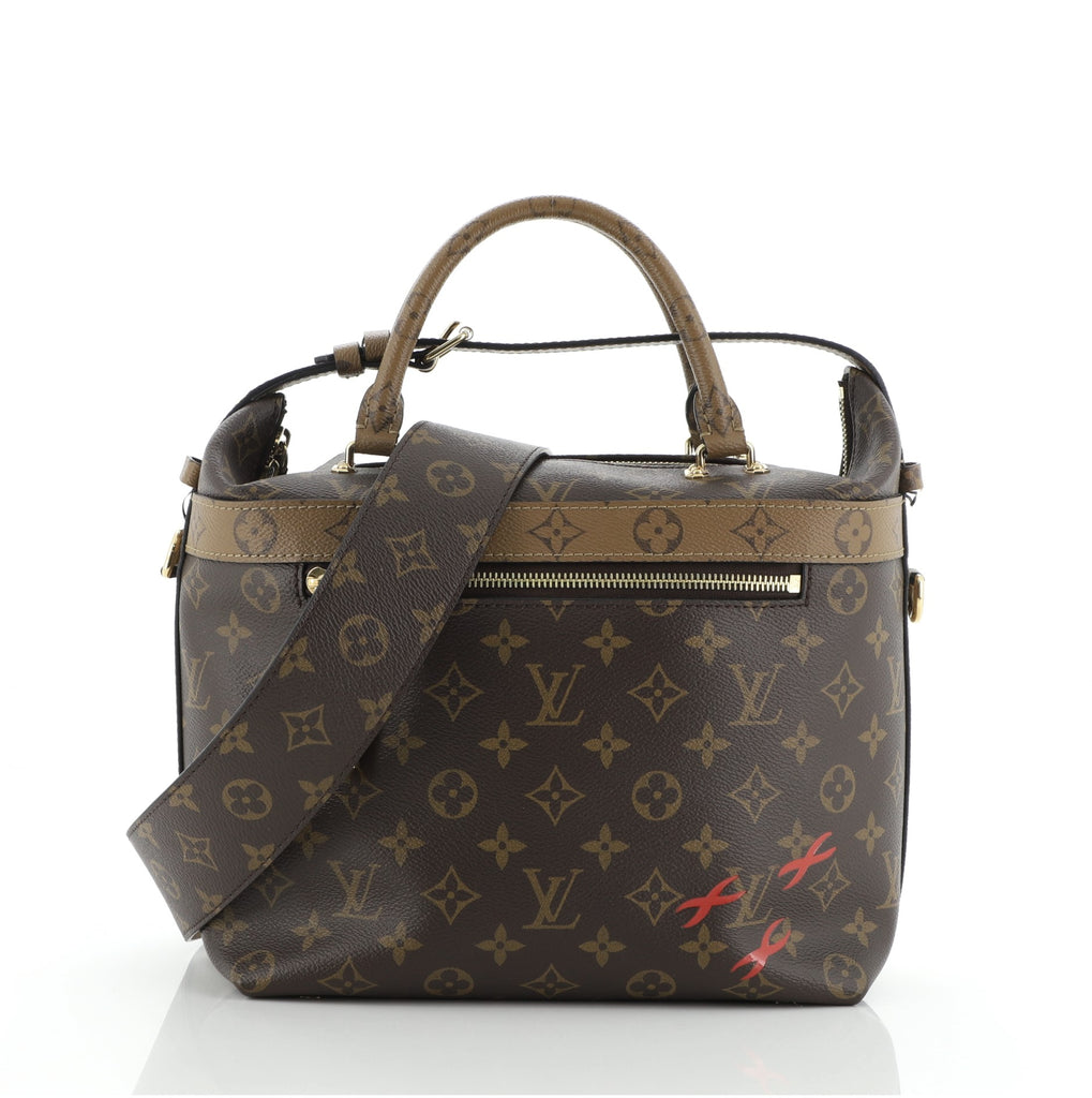 Louis Vuitton City Cruiser Handbag Reverse Monogram Canvas PM Brown 637251