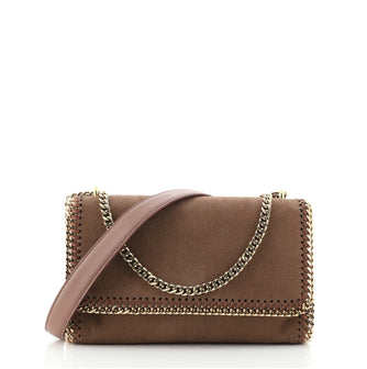 Stella McCartney Falabella Flap Shoulder Bag Shaggy Deer Small