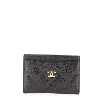 Chanel Classic Card Holder Quilted Caviar