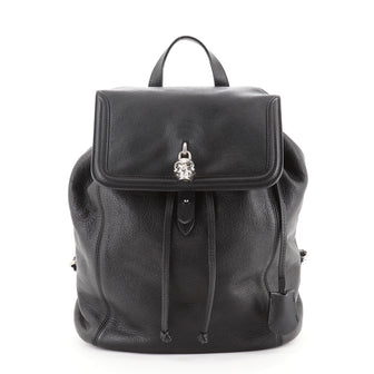 Alexander McQueen Skull Padlock Backpack Leather Large
