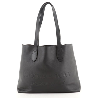 Burberry Remington Tote Embossed Leather Large
