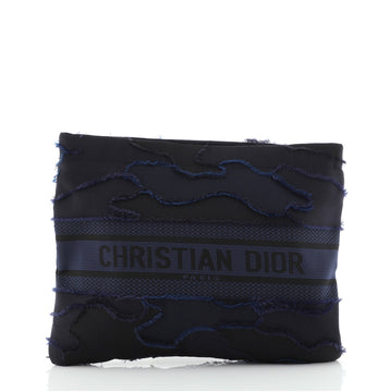 Christian Dior DiorDouble Zip Pouch Camouflage Canvas Medium