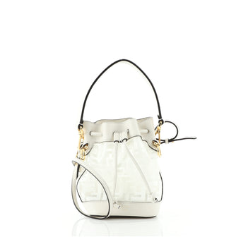 Fendi Mon Tresor Bucket Bag Zucca PU Mini