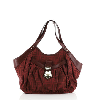Fendi Chef Pocket Tote Zucca Canvas Medium