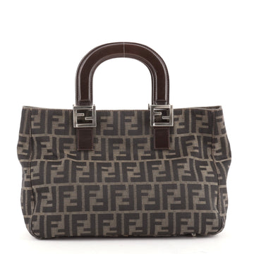Fendi Vintage FF Handle Tote Zucca Canvas Small