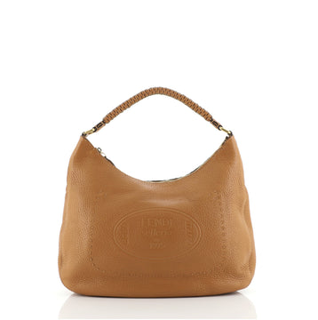 Fendi Selleria Hobo Grainy Leather Large