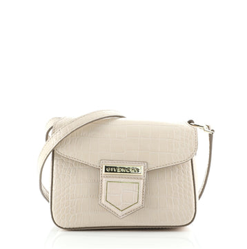Givenchy Nobile Crossbody Bag Crocodile Embossed Leather Mini