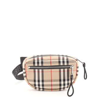 Burberry Cannon Bum Bag Vintage Check Canvas Small