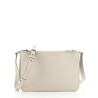 Burberry Triple Zip Crossbody Bag Leather Small