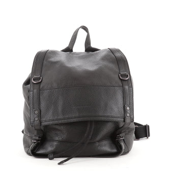 Burberry Flap Buckle Backpack Leather Medium