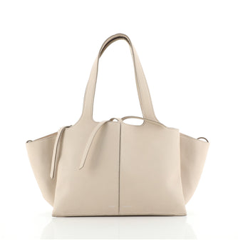 Celine Tri-Fold Shoulder Bag Grained Calfskin Small