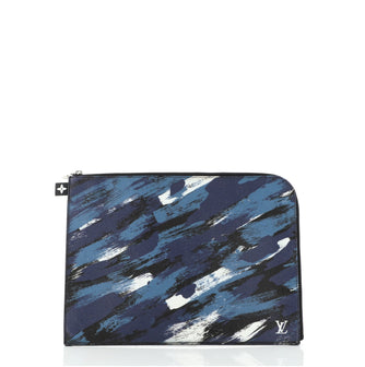 Louis Vuitton Pochette Jour Limited Edition Camouflage Printed Coated Canvas GM