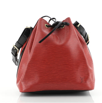 Louis Vuitton Bicolor Petit Noe Handbag Epi Leather