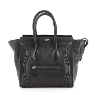 Celine Luggage Bag Grainy Leather Micro