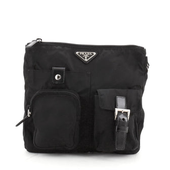 Prada Utility Messenger Bag Tessuto Small