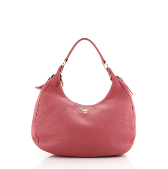 Prada Rolled Hobo Vitello Daino Large