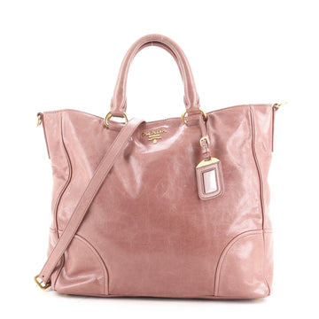 Prada Convertible Open Tote Glace Calf Large