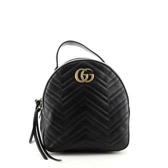 Gucci GG Marmont Backpack Matelasse Leather Small
